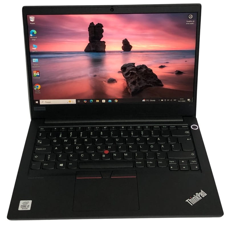 Ноутбук Lenovo ThinkPad E14 G1 / 14" FullHD IPS / i3-10110U / 8GB / 128GB SSD / Win10Pro - Б/у