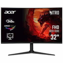 Монитор Acer 31.5" XZ320QW0bmiiphx (UM.JX0EE.005) VA Black 240Hz Curved