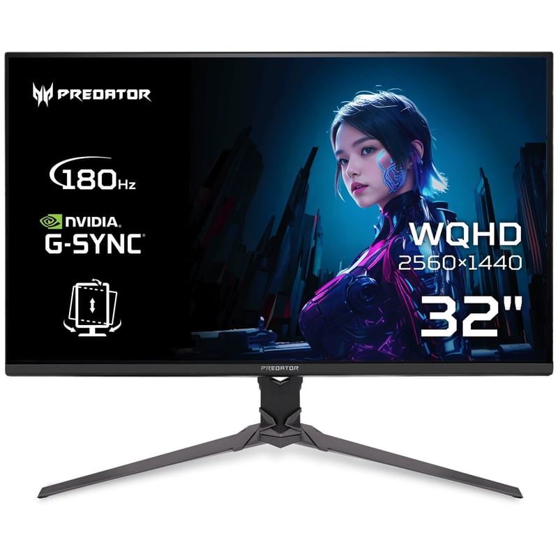 Монитор Acer 31.5" Predator XB323QUPbmiiprx (UM.JX3EE.P09) IPS Black 180Hz
