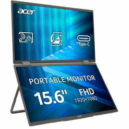 Монитор Acer 15.6" Dual Portable PD163QTbmiuux (UM.ZP3EE.011) IPS Black