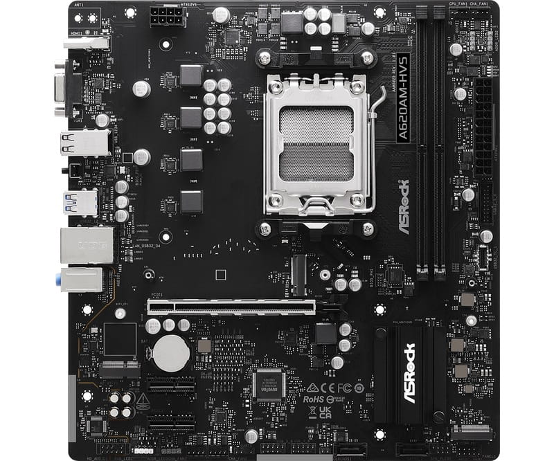 Материнская плата ASRock A620AM-HVS Socket AM5