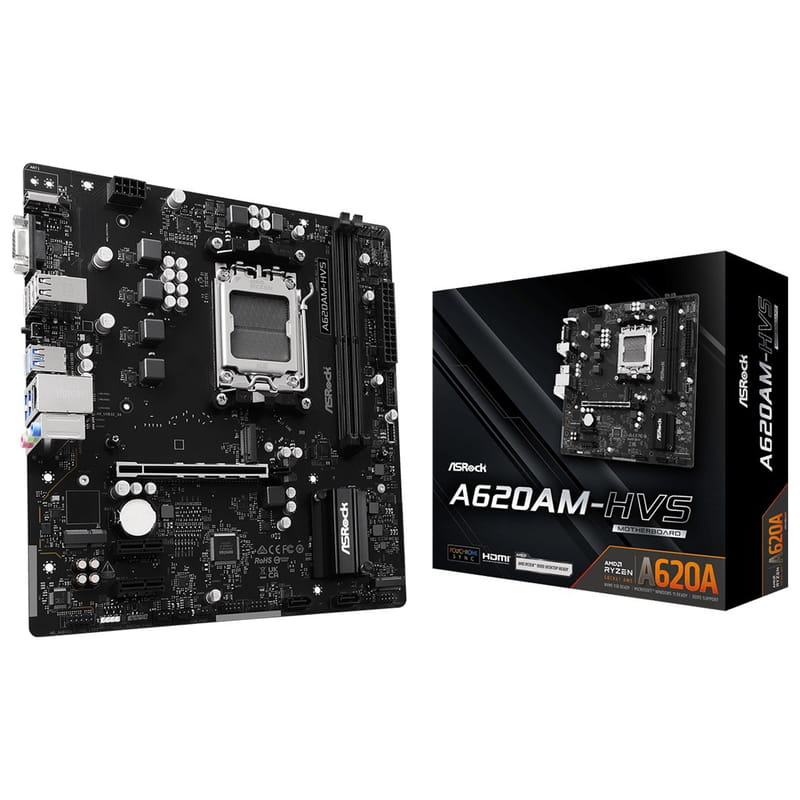 Материнская плата ASRock A620AM-HVS Socket AM5
