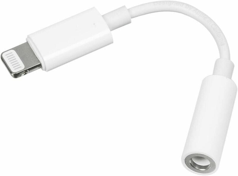 Адаптер Apple Lightning - 3.5 mm (M/F) A1749 White (MMX62) OEM