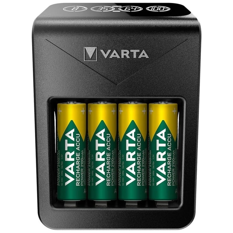 Зарядний пристрiй Varta Lcd Plug Charger 4xAA/ААА 2600mAh (57687101461)