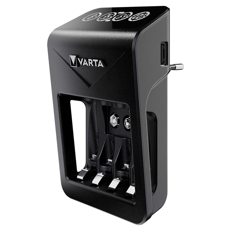 Зарядний пристрiй Varta Lcd Plug Charger 4xAA/ААА 2600mAh (57687101461)
