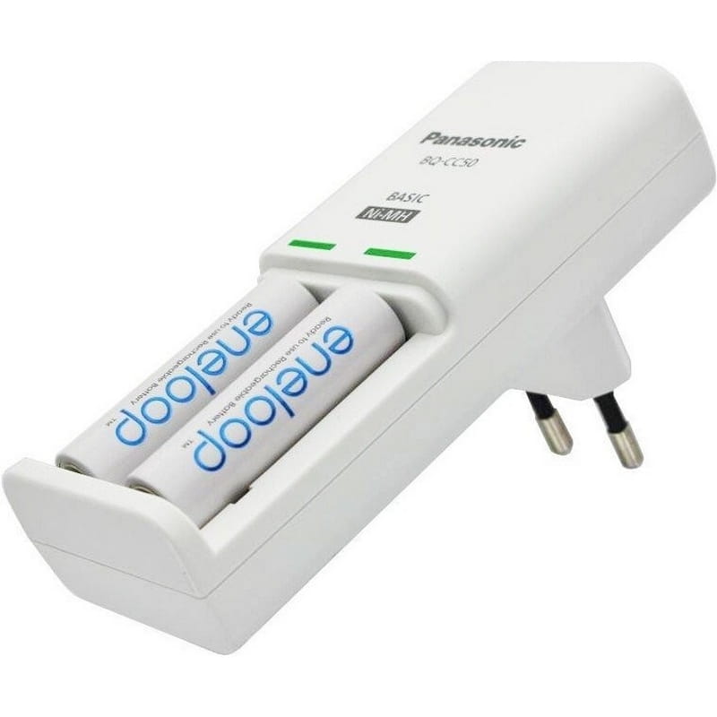 Зарядний пристрiй Panasonic Compact Charger + Eneloop 2xAA/ААА 2000mAh (K-KJ50MCD20E)