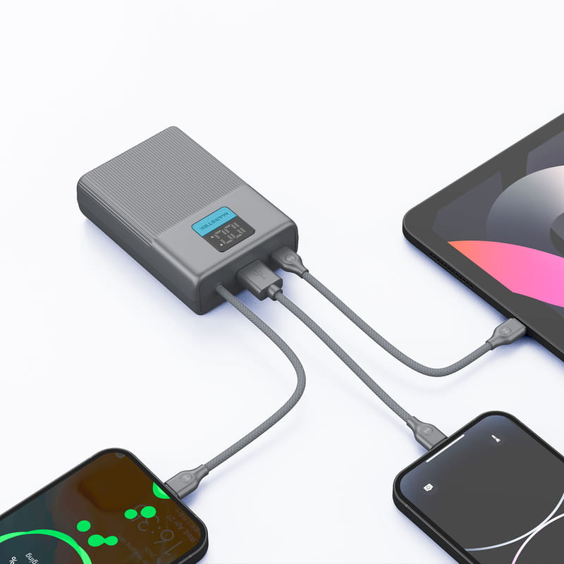 Універсальна мобільна батарея Marstek 10000mAh Grey (P265L)