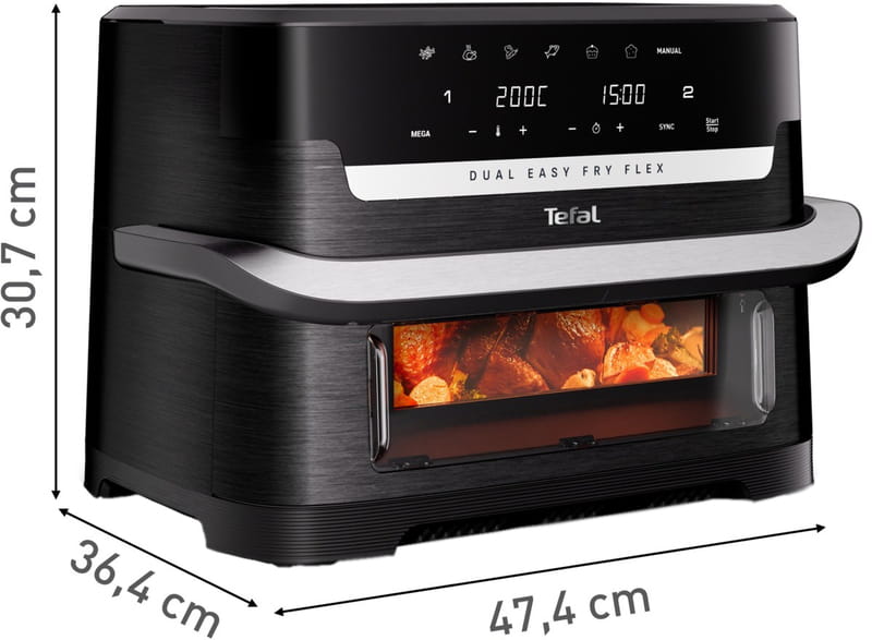 Мультипечь Tefal Dual Easy Fry Flex EY9228E0