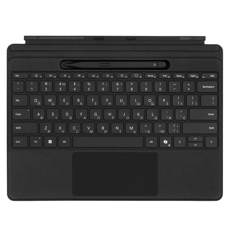 Клавiатура для Microsoft Surface Pro 8/9/10/11 Black зі стилусом (Y8U-00001)