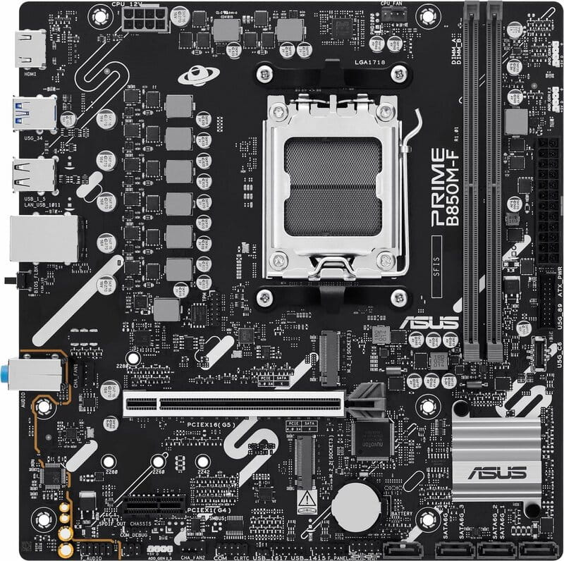 Материнська плата Asus Prime B850M-F Socket AM5