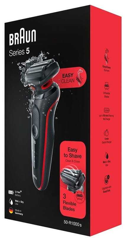 Электробритва Braun Series 5 51-R1000s Black/Red