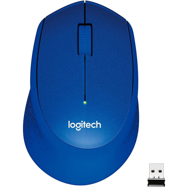 Мышь беспроводная Logitech M330 Silent Plus Blue (910-004910)