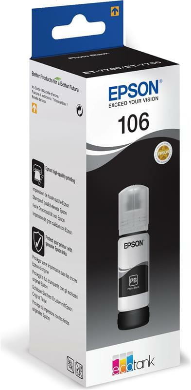 Чернила Epson L7160/7180 Black (C13T00R140) 70 мл