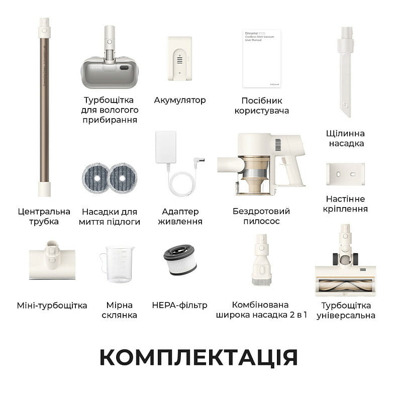 Аккумуляторный пылесос Dreame R10s Aqua (VZV25A)