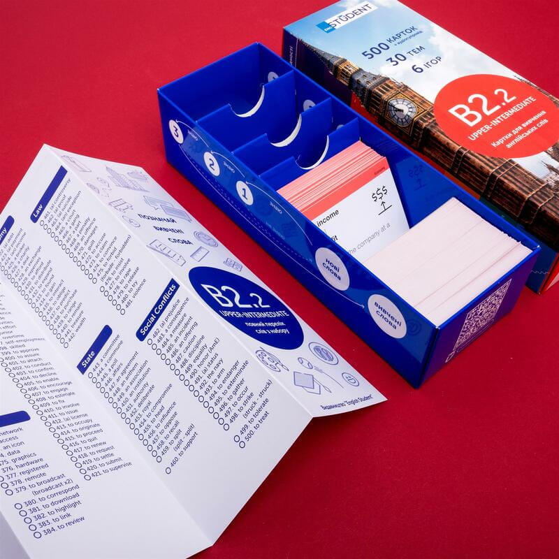 Картки для вивчення англійської мови English Student. B2.2 – Upper-Intermediate