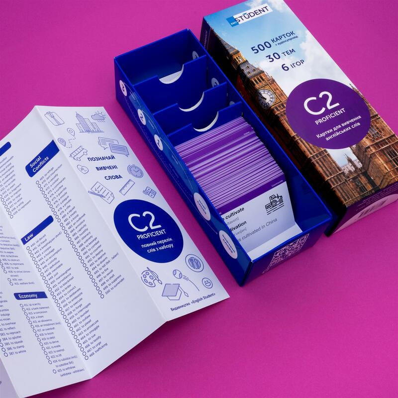 Картки для вивчення англійської мови English Student. C2 – Proficient