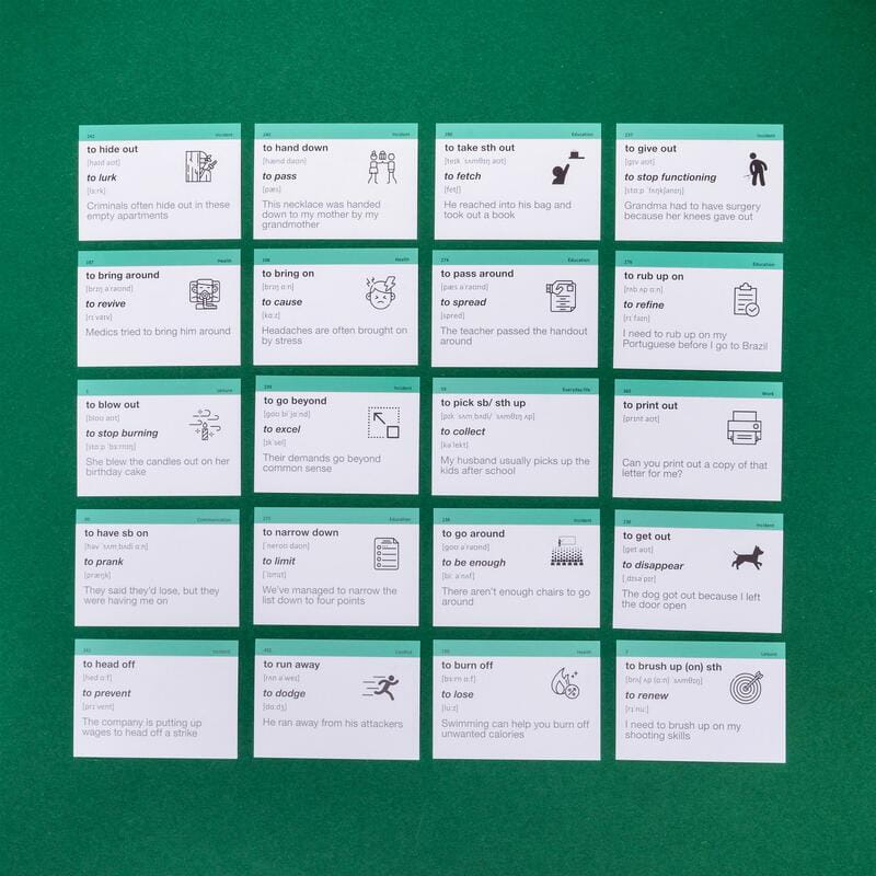 Картки для вивчення англійської мови English Student. Phrasal Verbs