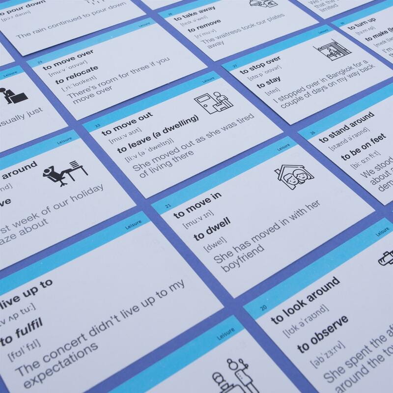 Картки для вивчення англійської мови English Student. Phrasal Verbs B1