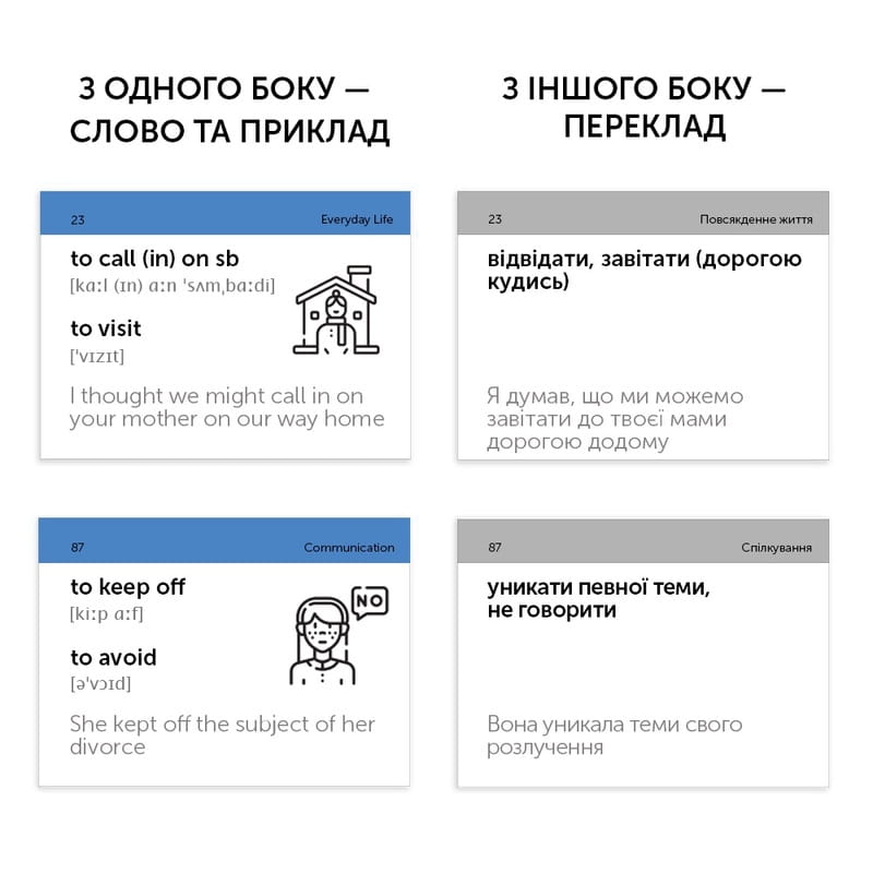 Картки для вивчення англійської мови English Student. Phrasal Verbs B2-С1