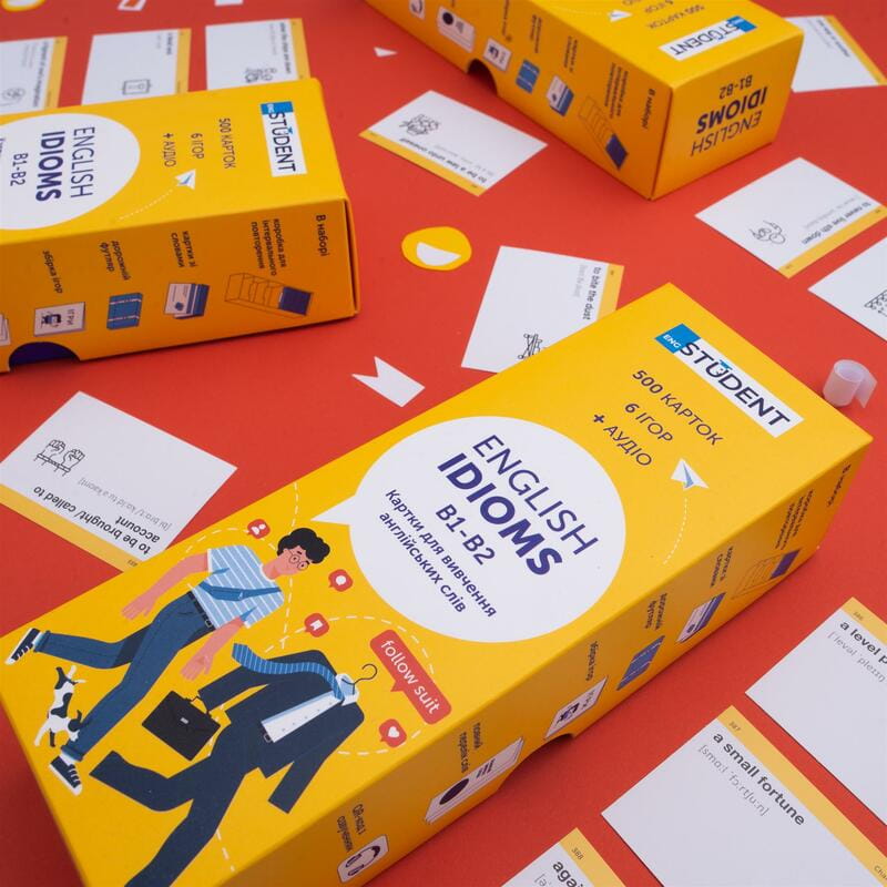 Картки для вивчення англійської мови English Student. English Idioms B1-B2