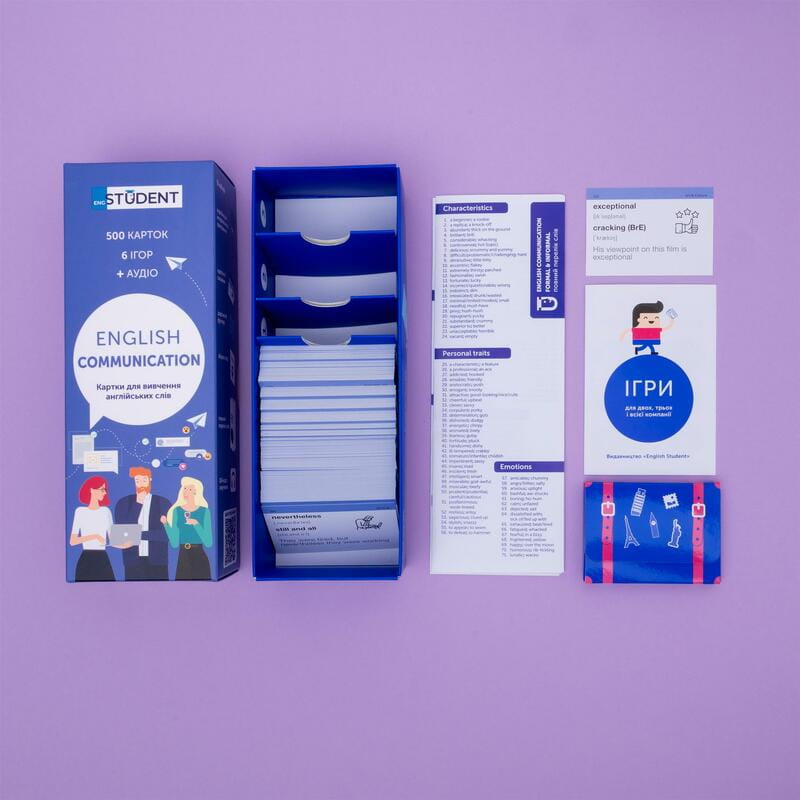 Картки для вивчення англійської мови English Student. Communication