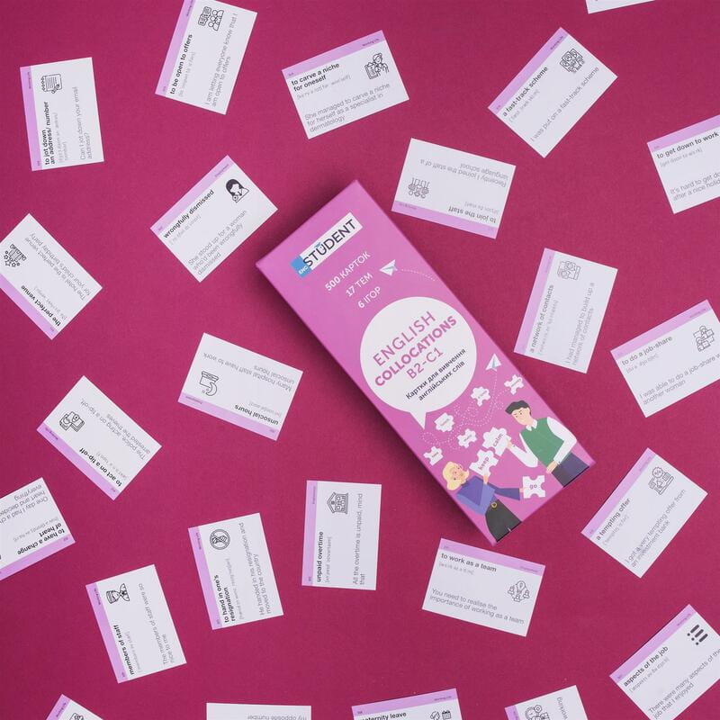 Картки для вивчення англійської мови English Student. Collocations B2-C1