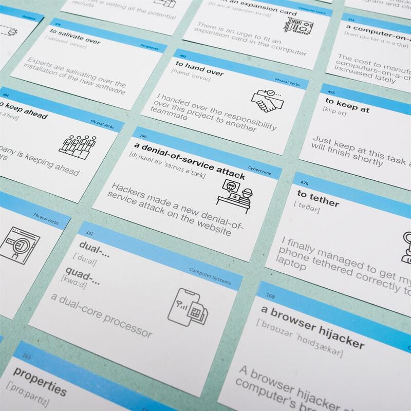 Картки для вивчення англійської мови English Student. IT English