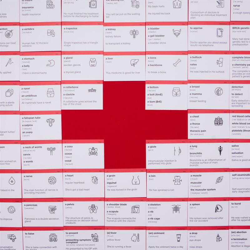 Картки для вивчення англійської мови English Student. Medical English