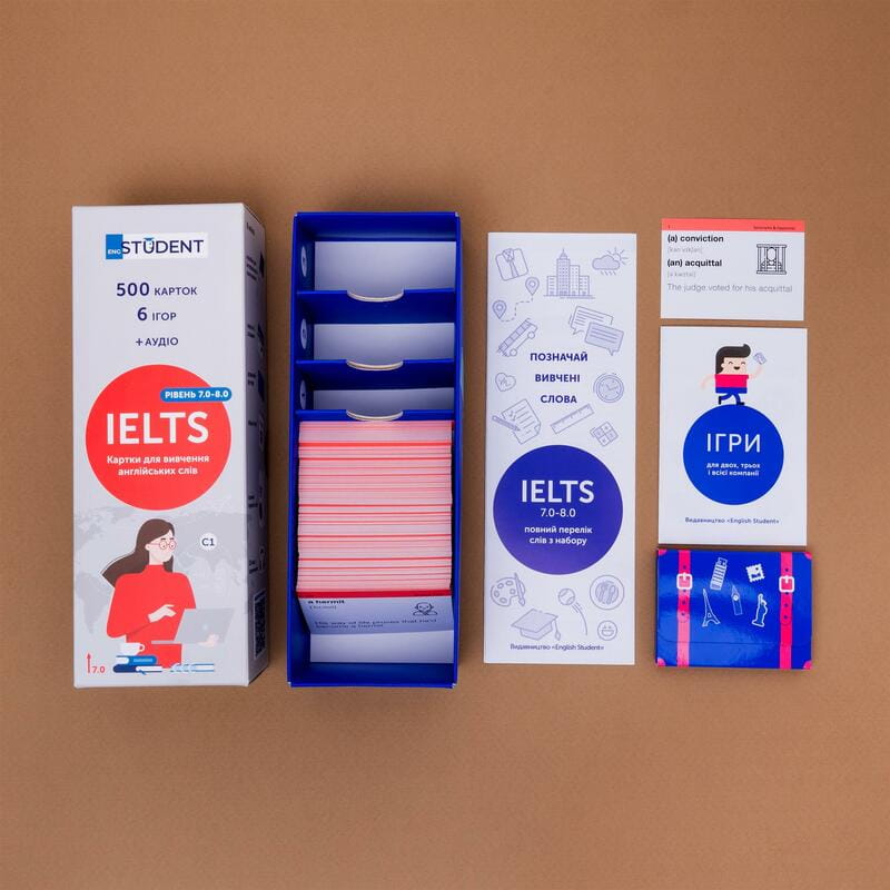 Картки для вивчення англійської мови English Student. IELTS 7.0-8.0