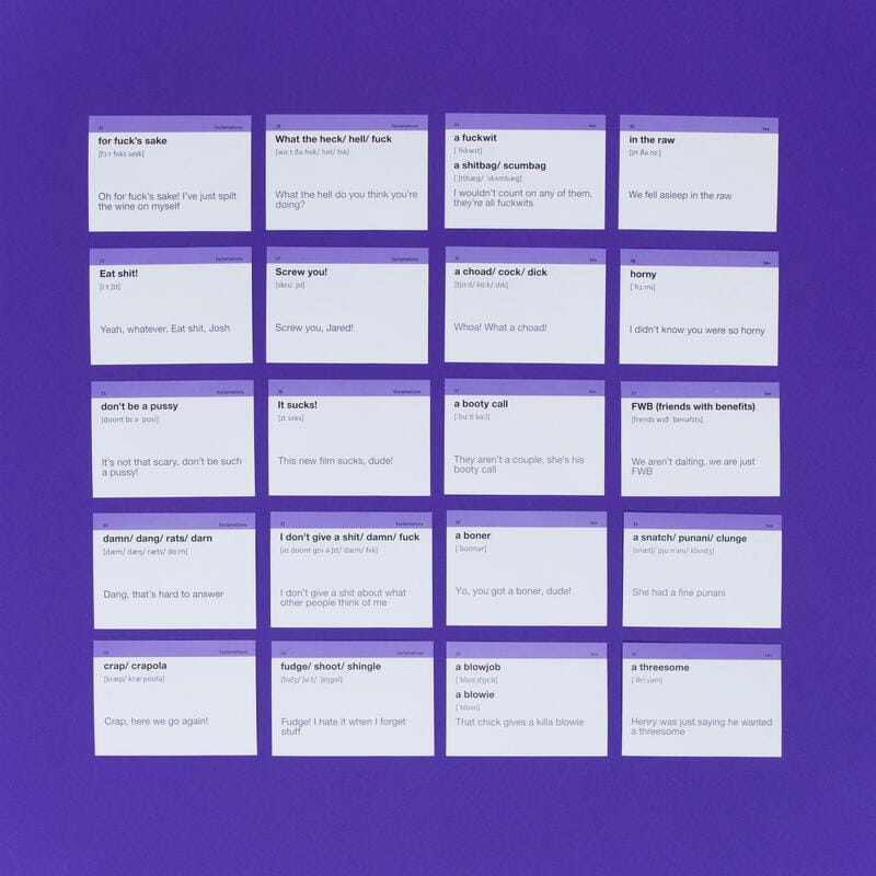 Картки для вивчення англійської мови English Student. English Slang 18+