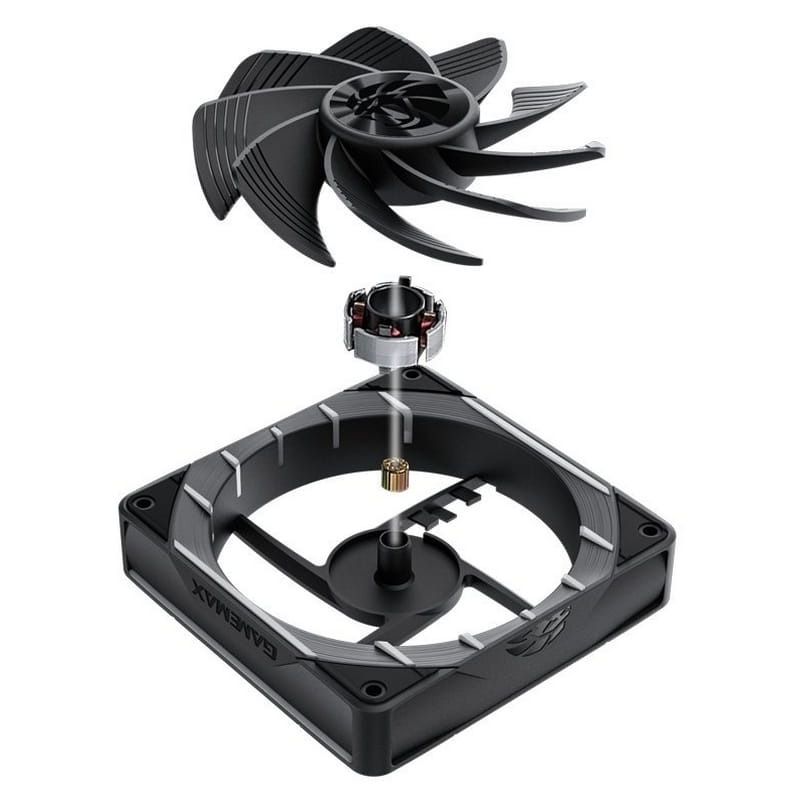 Вентилятор GameMax Tornado T12 ARGB-R Black