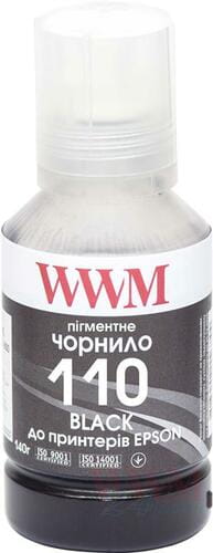 Фото - Чорнила й тонер WWM Чорнило  Epson M1100/M1120  (E110BP) 140г E110BP (Black Pigment)