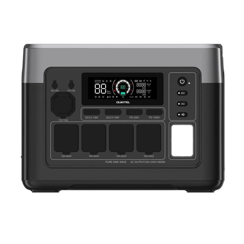 Зарядна станція Oukitel P1500E Plus, 1800W, 1536Wh, LiFePO4