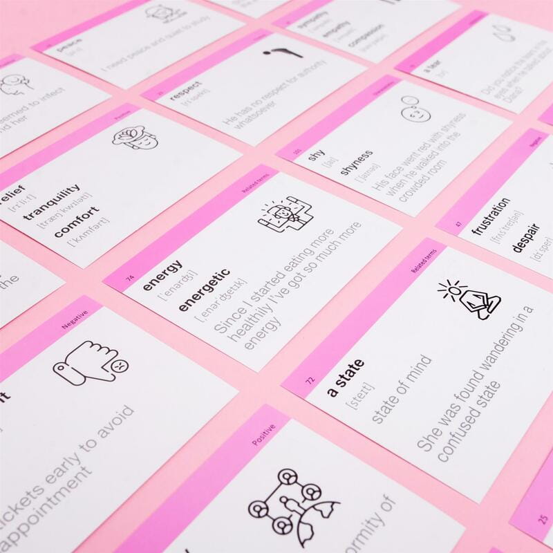 Карточки для изучения английского языка English Student. Emotions & characters