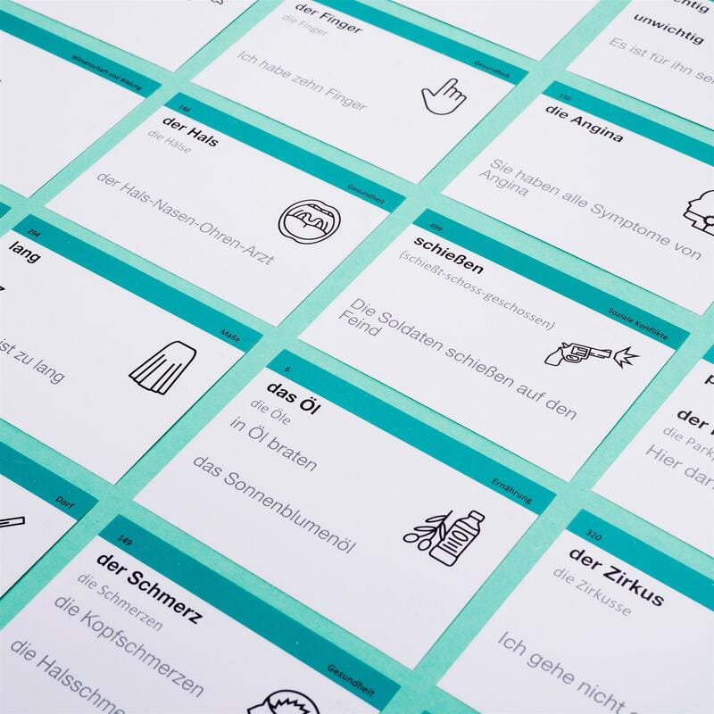 Картки для вивчення німецької мови English Student. Рівень A2 – Нижче середнього