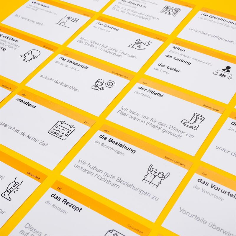 Картки для вивчення німецької мови English Student. Рівень В1.1 - Середній