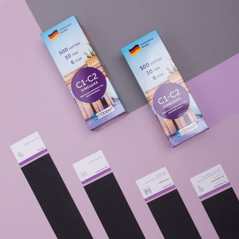 Картки для вивчення німецької мови English Student. Рівень С1-С2 - Високий