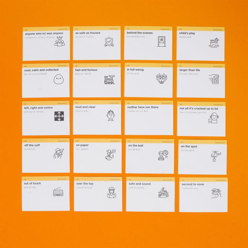 Картки для вивчення англійської мови English Student. Idioms B1-B2 & Collocation B1