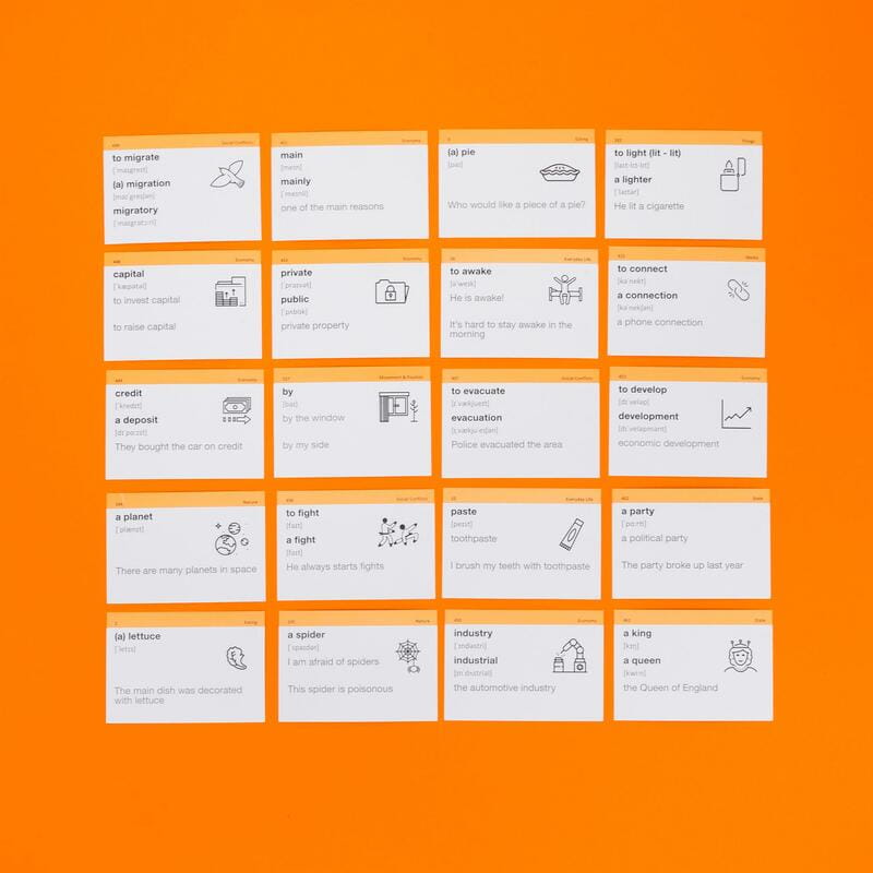 Картки для вивчення англійської мови English Student. Середній рівень B1.1+B1.2