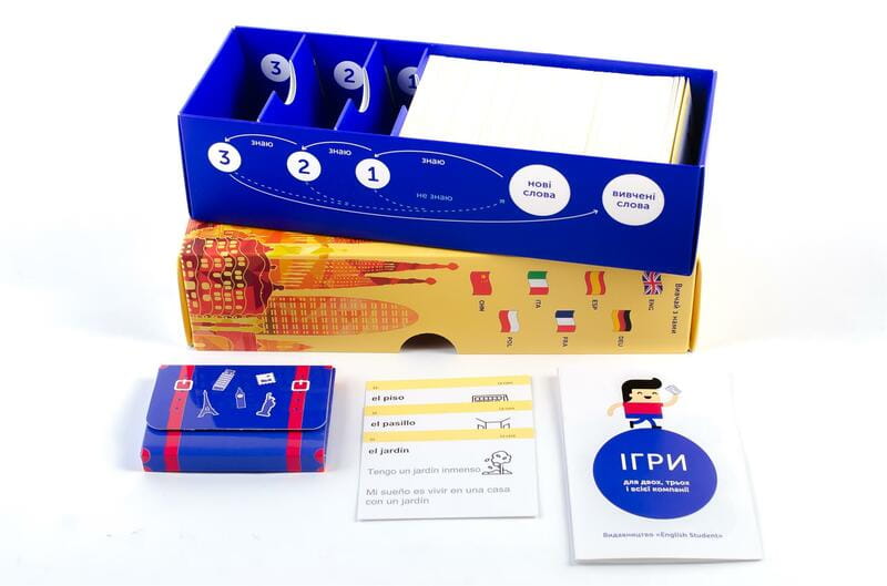 Картки для вивчення іспанської мови English Student