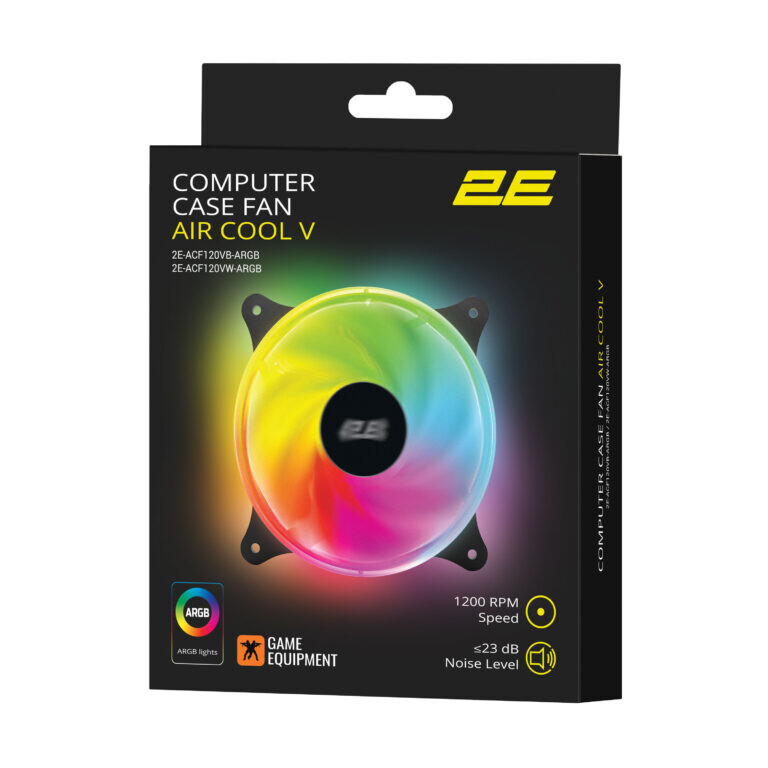 Вентилятор 2E Gaming Air Cool Black (2E-ACF120VB-ARGB)
