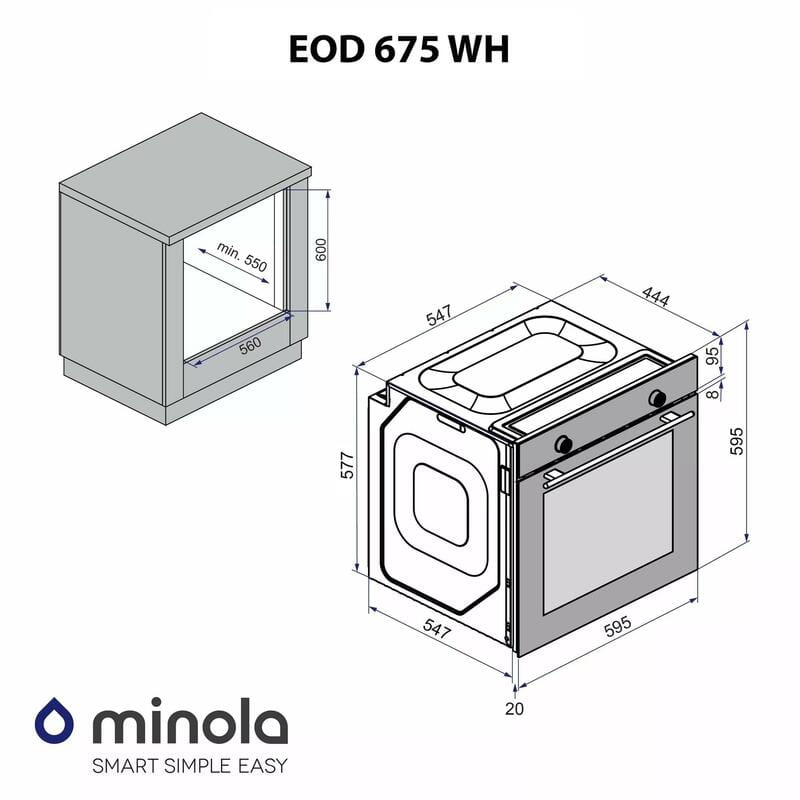 Духова шафа Minola EOD 675 WH