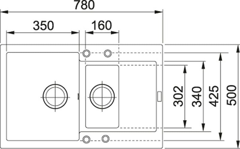 Кухонна мийка Franke Maris MRG 651-78 Онікс (114.0381.015)