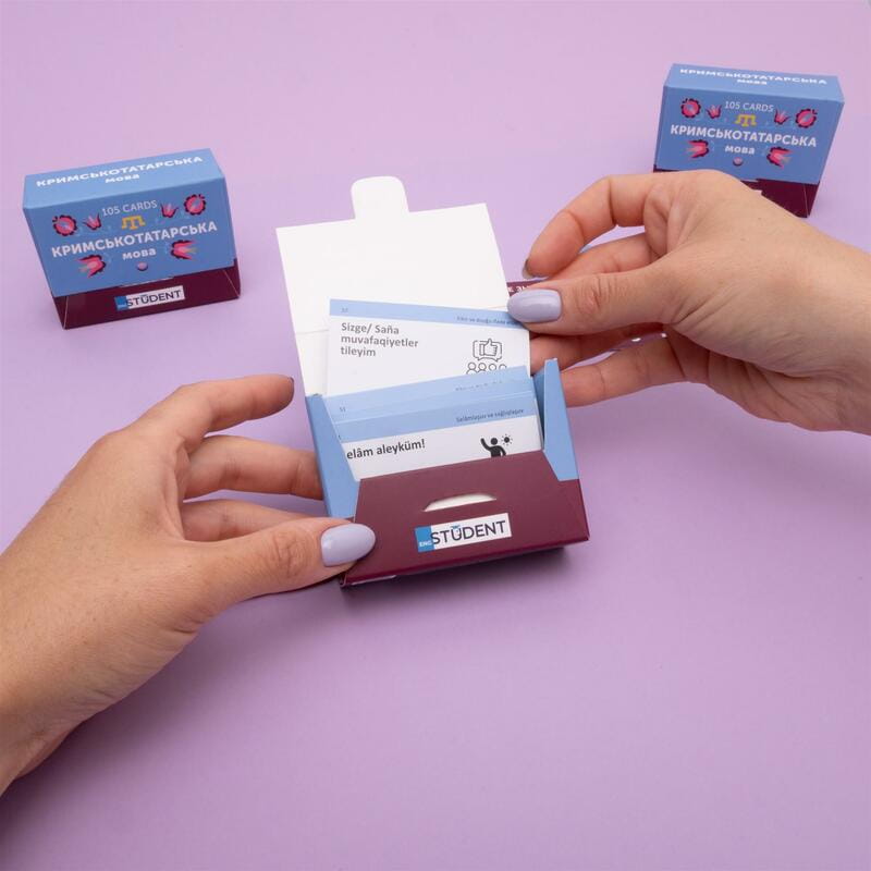 Картки для вивчення кримськотатарської мови English Student
