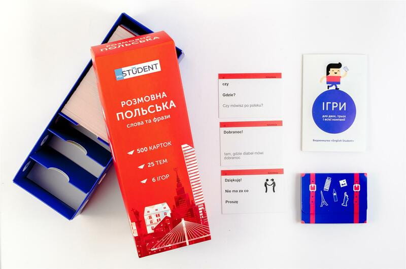 Картки для вивчення польської мови English Student