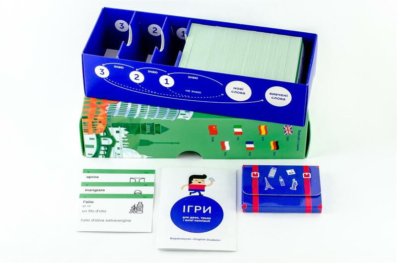Картки для вивчення італійської мови English Student