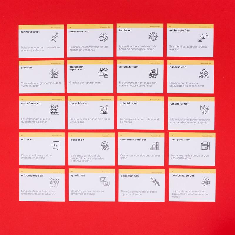 Картки для вивчення іспанської мови English Student. Іспанські фразові дієслова
