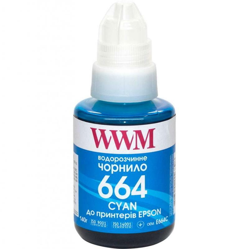 Чернила WWM Epson L110/210/300 Cyan (E664C) 140г