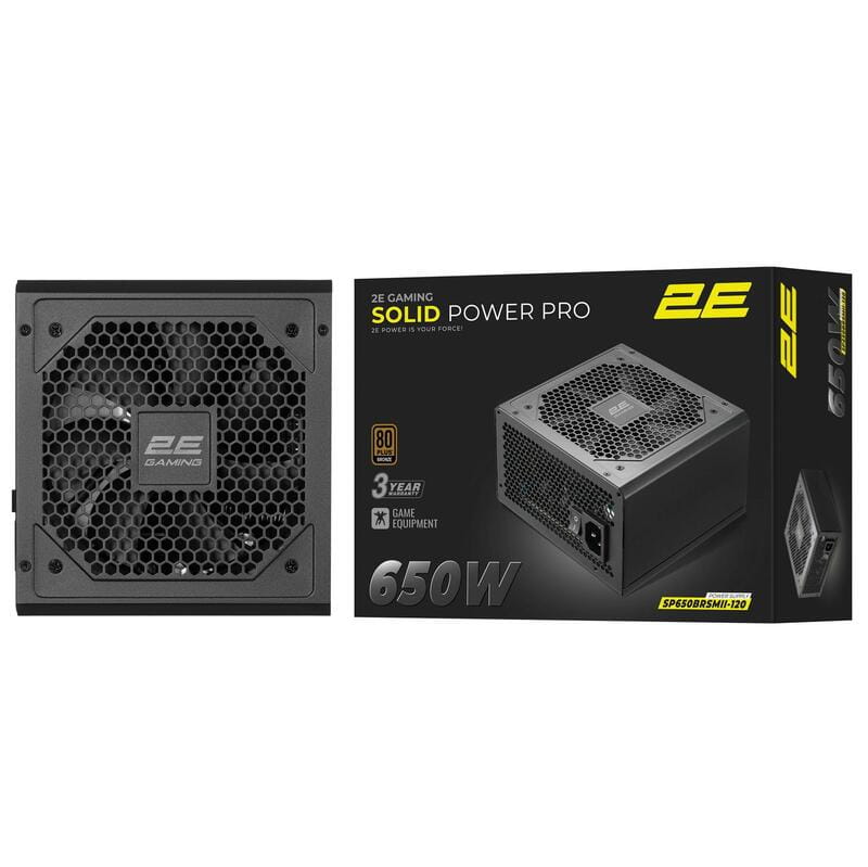 Блок живлення 2E Gaming Solid Power Pro (2E-SP650BRSMII-120) 650W