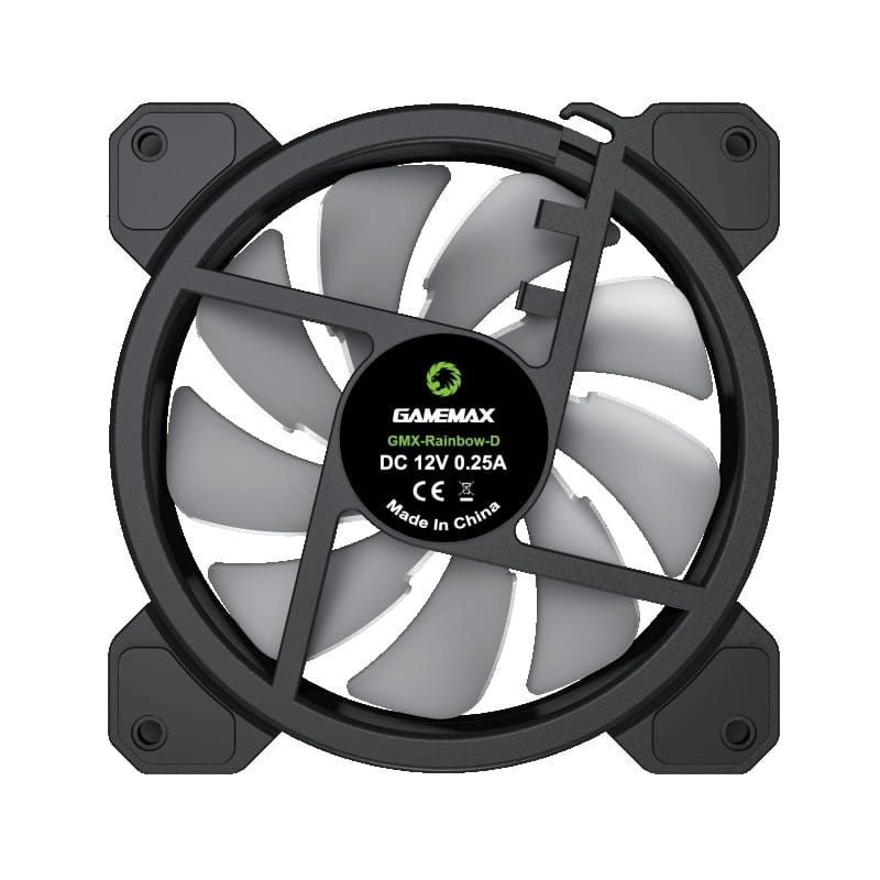 Вентилятор GameMax FN-12Rainbow-D Black